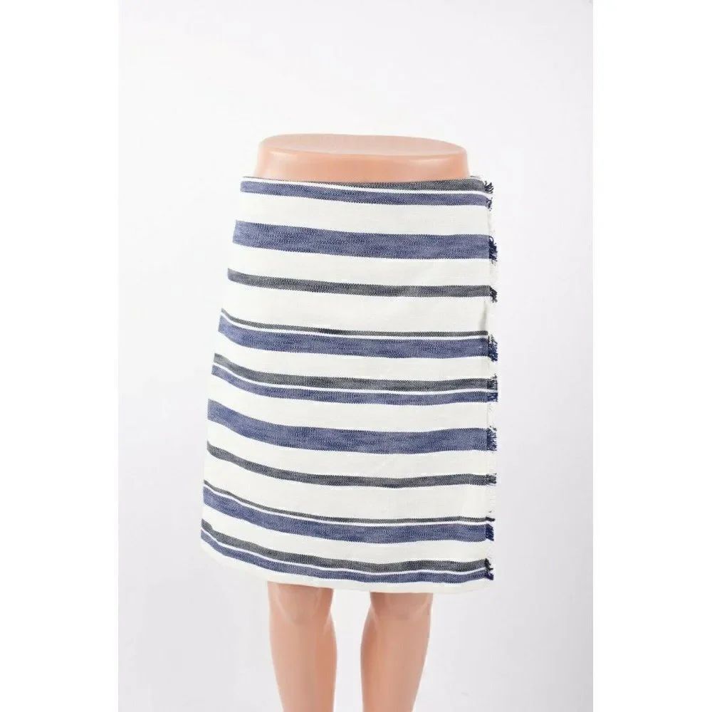Loft by Ann Taylor Womens Fringe Faux Wrap Skirt
